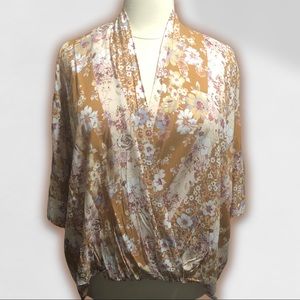 ANDREE by UNIT - Floral top/blouse - yellow/mustard